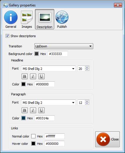 Description window : flash as3 fullscreen preloader
